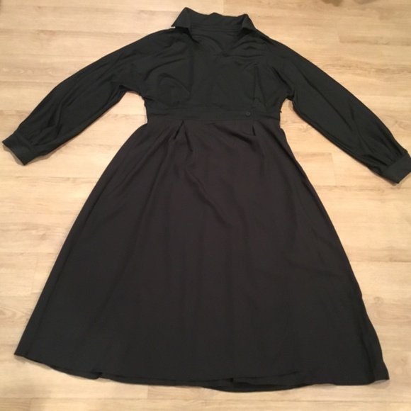 Black Long Sleeve Maxi Dress Plus Size 2XL - Picture 5 of 7